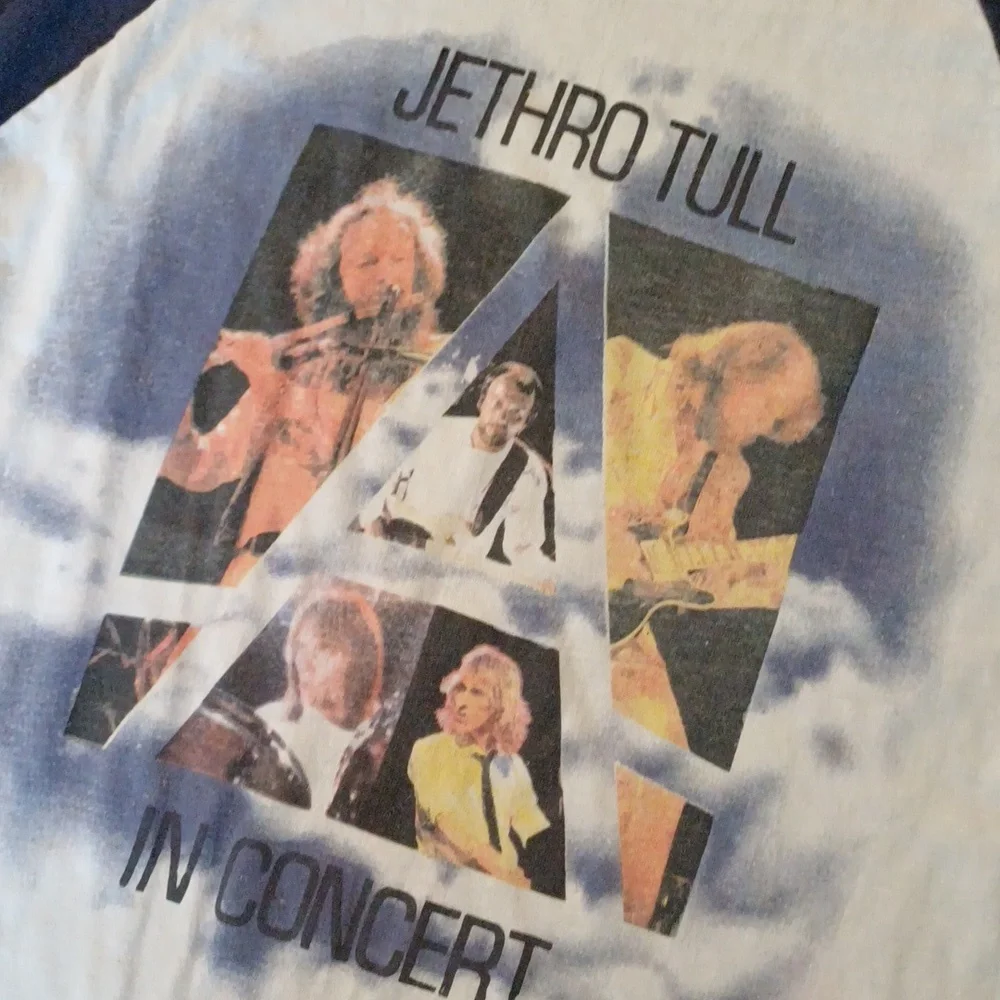 Jethro Tull authentic vintage 80's concert Jersey tshirt M S - Picture 3 of 14